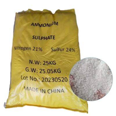 MSDS COA Wit kristallijn (NH4) 2SO4 Ammoniumsulfaat Chemical For Fertilizer ISO gecertificeerd